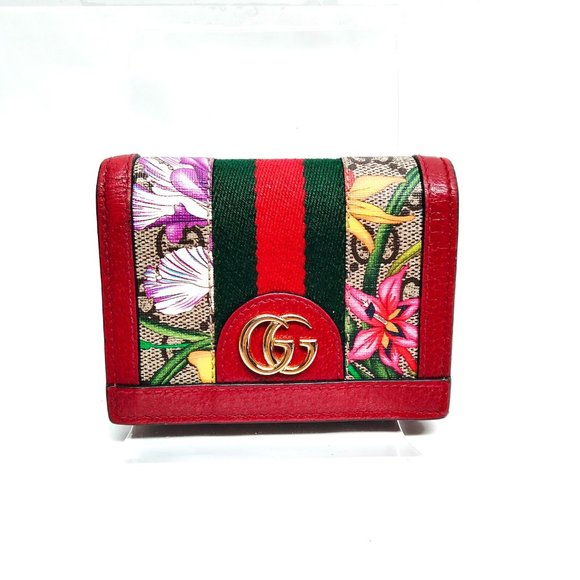 Gucci Handbags - 100% Authentic Gucci GG Ophidia Bifold Red Leather Leather